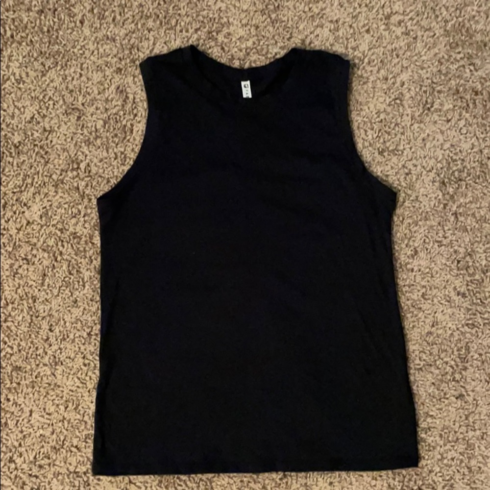 Semi open back tank